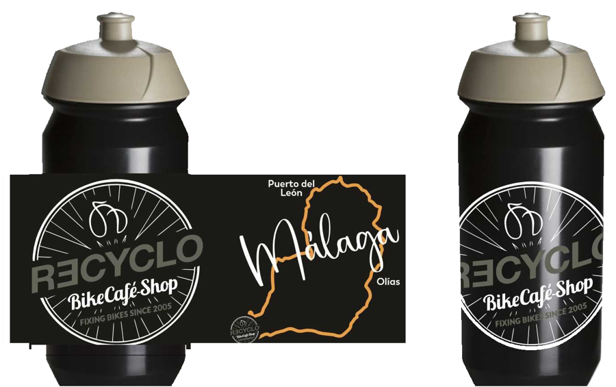 Recyclo water bottle — black
