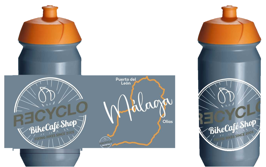 Recyclo water bottle — blue