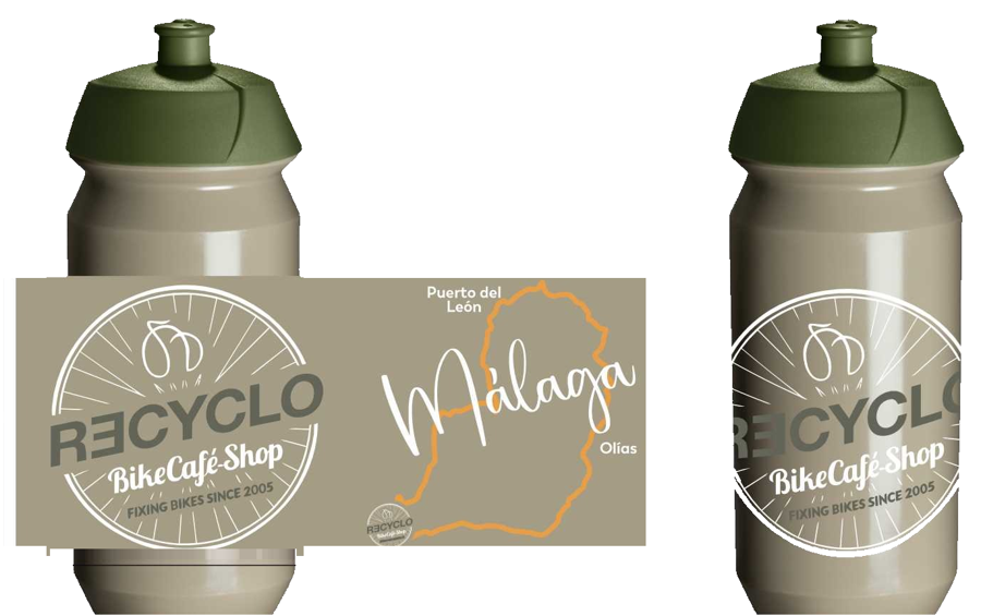 Recyclo water bottle — olive